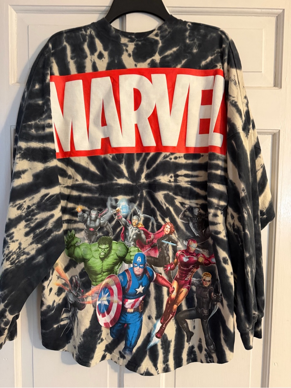 Marvel Tie-Dye Avengers Graphic spirit jersey Long Sleeve Disney